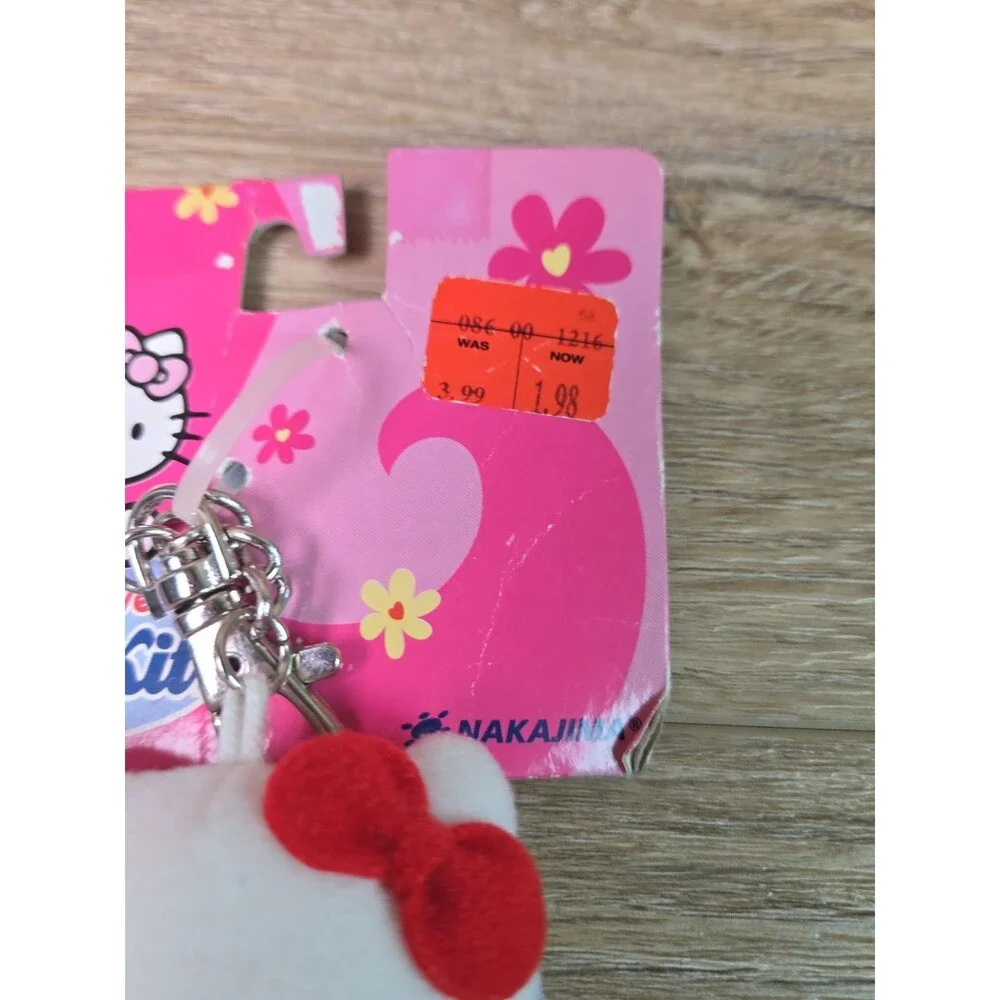NOS Sanrio Hello Kitty Original in Overalls Nakajima 2002 Cute & Sweet Keychain